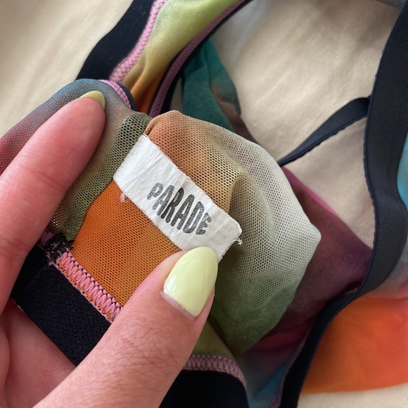 Parade Multicolor Mesh Racerback Bra - Picture 3 of 4